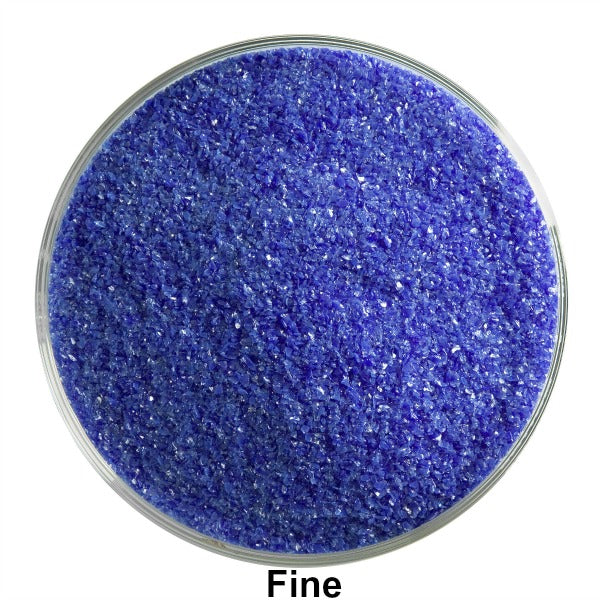 Bullseye Deep Cobalt Opalescent Frit