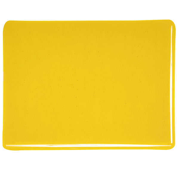 Bullseye Marigold Yellow Transparent Double Rolled 3 mm Glass
