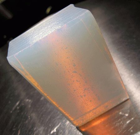 Bullseye Opaline Striker Opalescent Double Rolled 3 mm Glass