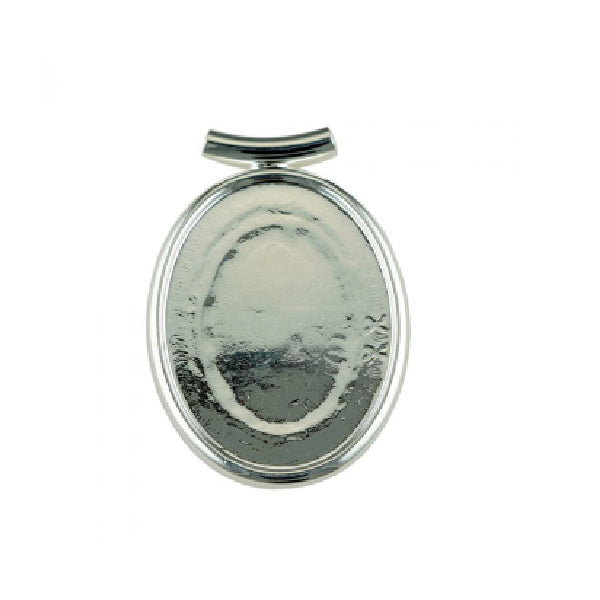 Oval Top Tubed Pendant Silver Setting
