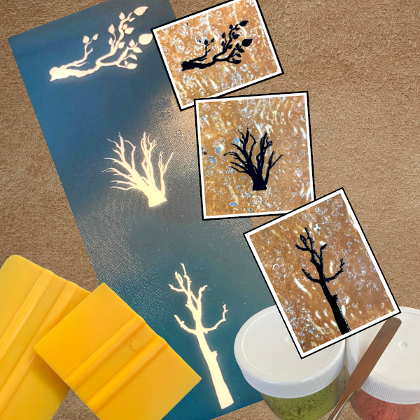 Branches Simple-Bitty Screen™ Ready-to-Use Screen Printing Stencil