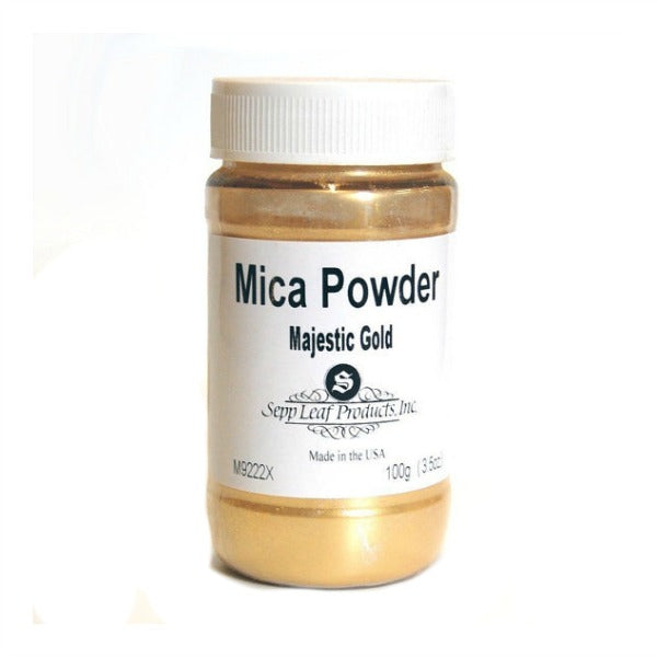 Super Sparkle Majestic Gold Mica Powder  3.5 OZ.JAR (.)