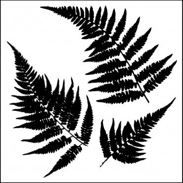 Powder or Airbrush Stencil-Ferns