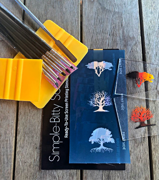 Trees Simple-Bitty Screen™  Ready-To-Use Screen Printing Stencils