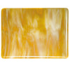 Bullseye Medium Amber. White 2-Color Mix Double-Rolled, 3mm Fusible 10x10 ONLY