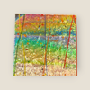 Dazzle Dichro - Rainbow Rays on Rainbow Confetti Bullseye Glass 3mm - 90 COE