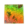 Dazzle Dichroic - Rainbow Gradient on Cast Collage  Bullseye Collage Glass 3mm - 90 COE