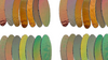 Fusible Dichroic Glass Elegant Oval Pre-Cut Pendant - Lt. Pastel Color Spectrum - 90 COE