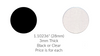 Round 28mm Precut Circles DIY Glass Fusible Pendant Base [Black or Clear] 90 COE - Each