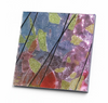 Color Wash Streamer Dazzle Dichroic - 4" x 4" - 3mm 90 COE - Exclusive Designs