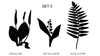 NEW!  Plants 4 -  Simple Screen Adhesive Reusable Stencil for Glass