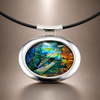 Large Silver Plated Oval Blank Pendant Base, 30x40mm Blank Bezel Pendant Tray for Cabochon Setting, Fused Glass, Jewelry Making DIY Finding