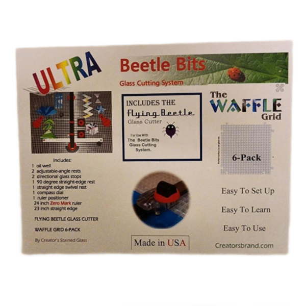 Ultra Beetle Bits Glass Cutting System Kit w- Waffle Grid Surface