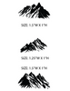 Mountains Simple-Bitty Screen™ Ready-to-Use Stencils