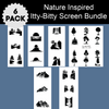 Bundle Package Nature Inspired Simple-Bitty Screen™ Ready-to-Use Stencils