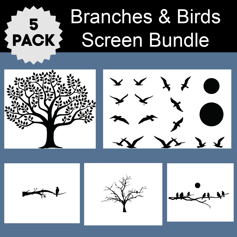 Branches & Bird Screen Bundle — aaeglass.com