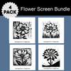 NEW 🔥Bundle Flower Simple Screens™ Ready to Use Stencil