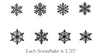 NEW! Bundle Snowflakes Simple Screen™ Reusable Stencil Silkscreen