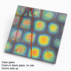 Dazzle - Dichro Sunset Cubes Clear 4"x4" Fusible Glass, 3mm, 90 COE
