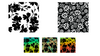 Flora Reusable Silk Screen Stencils for Dichroic Glass Etching