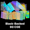 The Big Bag! - Dichroic Scrap Pack - BLACK 1/2 Pound - 90 COE