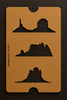New! Mesa Set (3) Acrylic 1/8" Thick Specialty Powder + Frit Glass Stencil
