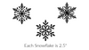 NEW! Bundle 1 - Large Snowflakes Simple Screen™ Reusable Stencil Silkscreen