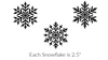 NEW! Bundle 2 - Large Snowflakes Simple Screen™ Reusable Stencil Silkscreen