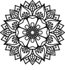 Simple Screen™  Pre-burned Flower Mandala Design for Screen Printing & Powder Printing