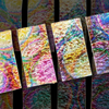 Northern Lights Granite Texture on Clear Glass • 3mm • 90 COE CBS/Bullseye