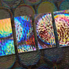 Northern Lights Soft Ripple Texture on Clear Glass • 3mm • 90 COE CBS/Bullseye