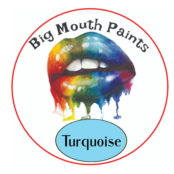AAE Big Mouth Paints Turquoise Wide Mouth Jars