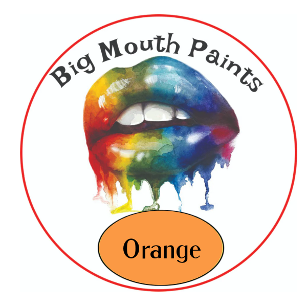 AAE Big Mouth Paints Orange Wide Mouth Jars