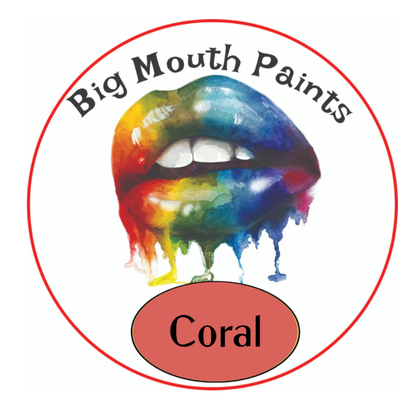AAE Big Mouth Paints Coral Wide Mouth Jars