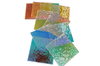 Clear Radiant Rainbow Dichroic Glass 10 Pack! • 2mm Thin 90 COE • Clear Glass
