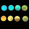 1" Fusible Dichroic Clear Back -   Precut Circles - Rainbow Cool/Warm - 90 COE 3mm
