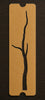New! Single Stencil of Tree #2 (Small or Large) Acrylic 1/8" Thick Specialty Powder + Frit Glass Stencil