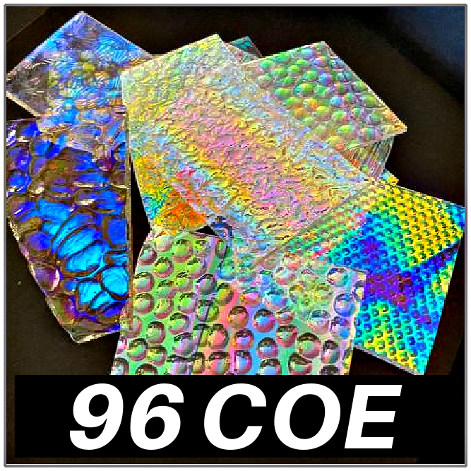Mad Scientist CBS Dichroic Scrap Packs - 1/2 Pound- 96 COE Clear