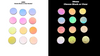28mm Fusible Dichroic Pastel Colors Precut Glass Circles - 90 COE, 3mm