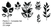 NEW! Plants 2 Simple Screen Adhesive Reusable Stencil for Glass