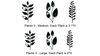 NEW!  Plants 3 -  Simple Screen Adhesive Reusable Stencil for Glass