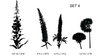NEW!  Plants 4 -  Simple Screen Adhesive Reusable Stencil for Glass