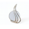 Upscale Round Cage Inset Pendant Setting with Tri Overlay Design 28mm Glue Pad