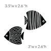 Simple Screens 2.0 - Bonnie & Clyde Fish Simple Screen™ Ready to Use Stencil
