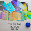 The Big Bag! - Dichroic Scrap Pack - Clear 1/2 Pound - 90 COE