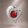 NEW! Offset Heart Pendant with 10mm Cup for Cabachon
