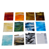 New! Bullseye Streaky Jewelry Pack - (12) 5" x 5" Pieces - 90 COE