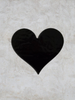 Heart DIY Glass Pendant Base [Black or Clear] 90 COE Fusible Precut Bullseye Glass Shapes - SOLD INDIVIDUALLY-