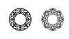 Vintage Wreaths - Simple Donut Screens – Reusable Fused Glass Silk Screens  (2” Donut Size)
