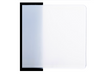 Matrix:  3 Pack of 2" x 5" Pieces of Thin 2mm Transparent Bullseye White Glass
